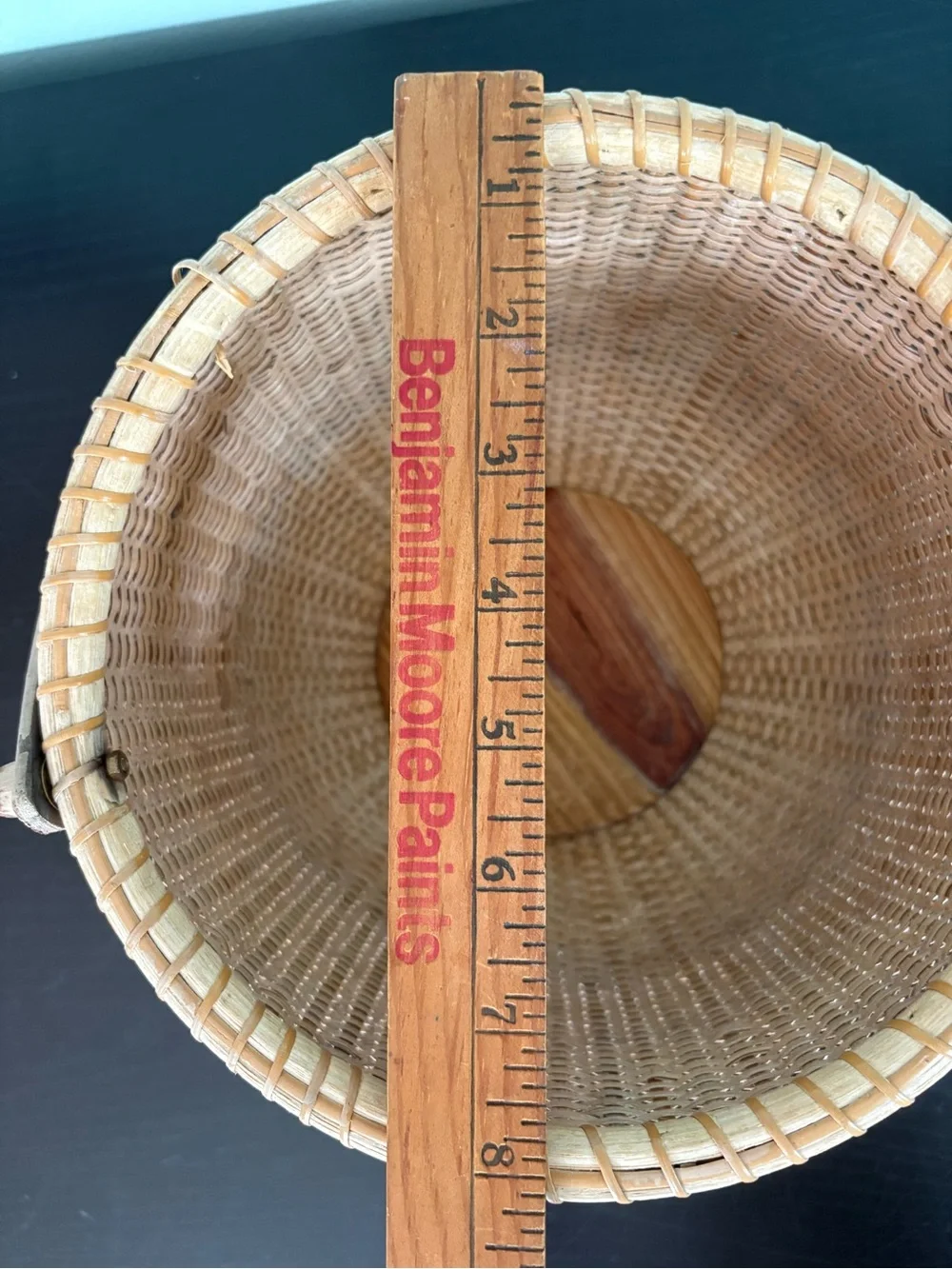 Nantucket Lightship  Basket Woven Wooden Handle